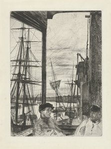 Rotherhithe Seksten raderinger af scener om Themsen og andre emner (serietitel) af James Abbott McNeill Whistler