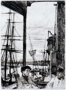 Rotherhithe (eller Wapping) af James Abbott McNeill Whistler