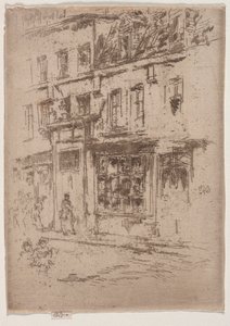 Rue du Buerre, Bruxelles. af James Abbott McNeill Whistler