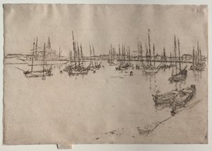 San Giorgio, Venedig, 1886. af James Abbott McNeill Whistler
