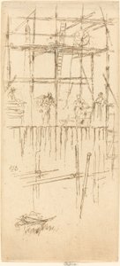 Savoy Stillads, ca. 1887. af James Abbott McNeill Whistler
