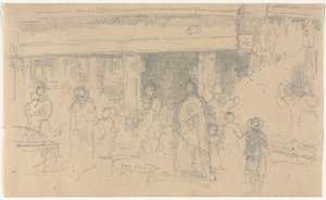 Butikker i Chester. af James Abbott McNeill Whistler