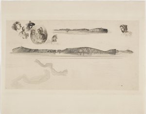 Skitser på Kystundersøgelsespladen af James Abbott McNeill Whistler