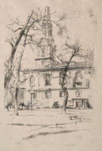 St. Giles-in-the-Fields, 1896. af James Abbott McNeill Whistler
