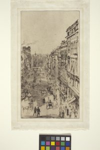 St. James Street (radering) af James Abbott McNeill Whistler