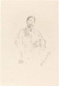 Stéphane Mallarmé, nr. 2, 1892. af James Abbott McNeill Whistler