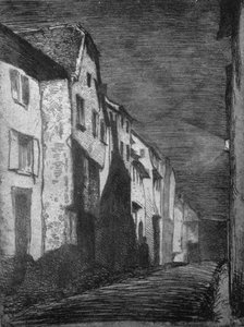 Gade ved Saverne, 1858, 1903 af James Abbott McNeill Whistler