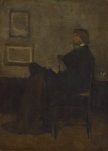 Study for Arrangement in Grey and Black, nr. 2: Thomas Carlyle, 1872-73 af James Abbott McNeill Whistler