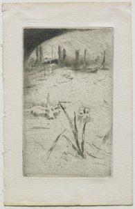 Svanen og Iris, 1883. af James Abbott McNeill Whistler