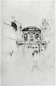 Temple Bar, 19. århundrede 1904. af James Abbott McNeill Whistler