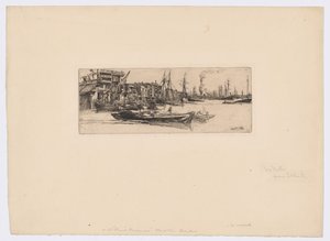 Thames lagerbygninger af James Abbott McNeill Whistler