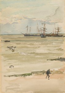 Ankerpladsen, 1882-1884. af James Abbott McNeill Whistler