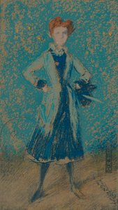 Den blå pige, c1874 af James Abbott McNeill Whistler