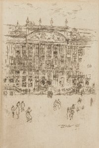 Kirken - Bruxelles tilbedelse, 1887. af James Abbott McNeill Whistler