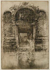 The Doorway, 1880 (ætsning og tørpoint på papir) af James Abbott McNeill Whistler