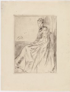 Brevet Maud, siddende, 1873. af James Abbott McNeill Whistler