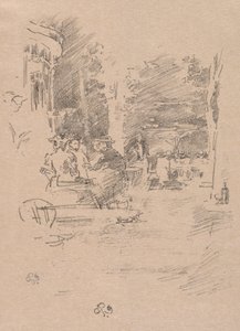Den lille café i skoven, 1894. af James Abbott McNeill Whistler