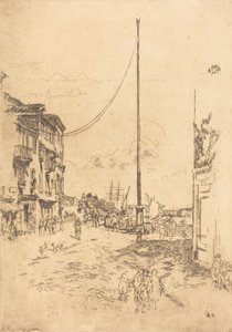 Den lille mast, 1880. af James Abbott McNeill Whistler