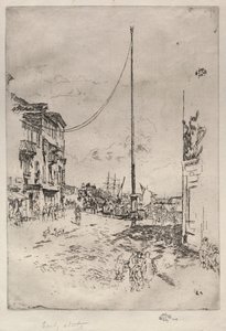 Den lille mast, 1880. af James Abbott McNeill Whistler