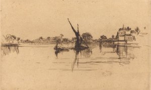 Den lille Putney, nr. II, 1879. af James Abbott McNeill Whistler