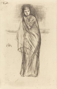 Modellen hviler, 1870. af James Abbott McNeill Whistler