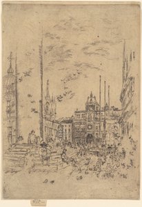 Piazzetta, 1879-1880. af James Abbott McNeill Whistler