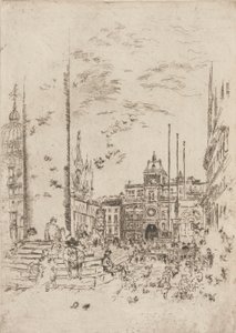 Piazzetta, 1879-1880. af James Abbott McNeill Whistler