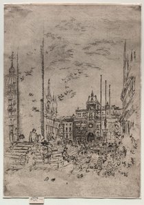 Piazzetta, 1880. af James Abbott McNeill Whistler