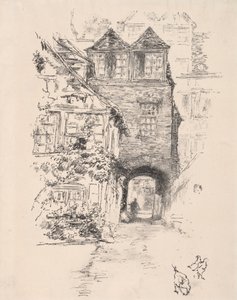 Præstehuset, Rouen, 1894. af James Abbott McNeill Whistler