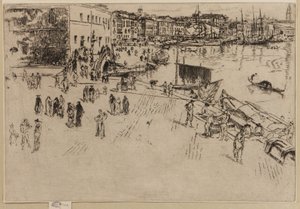 Rivaen, 1879-1880. af James Abbott McNeill Whistler