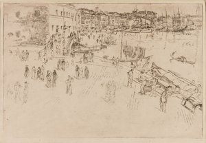 Rivaen, 1879-1880. af James Abbott McNeill Whistler