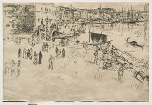 The Riva, nr. 1, 1880. af James Abbott McNeill Whistler