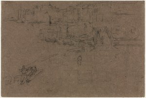 Riva, Venedig. af James Abbott McNeill Whistler