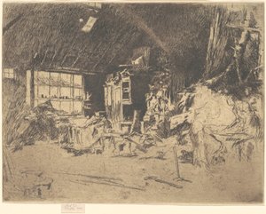 Smedjen, 1880. af James Abbott McNeill Whistler