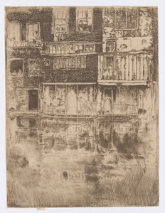 Det firkantede hus, Amsterdam af James Abbott McNeill Whistler