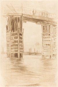 Den høje bro, 1878. af James Abbott McNeill Whistler