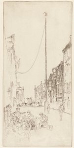 Den venetianske mast, 1879-1880. af James Abbott McNeill Whistler