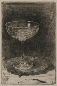 Vinglasset, 1858. af James Abbott McNeill Whistler