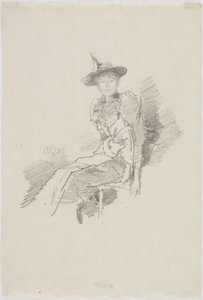 The Winged Hat, 1890 (litho på papir) af James Abbott McNeill Whistler