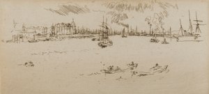 Tilbury, 1887. af James Abbott McNeill Whistler