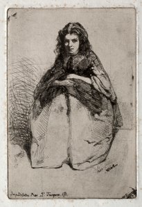 Tolv ætsninger fra naturen: Fumette, 1858. af James Abbott McNeill Whistler