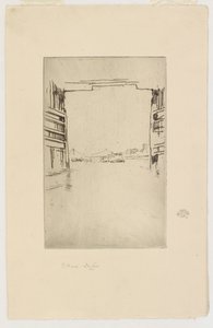 Under Old Battersea Bridge, 1879. af James Abbott McNeill Whistler