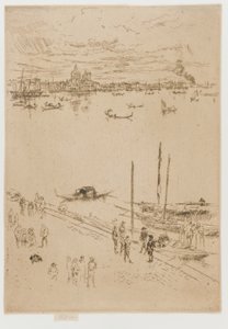 Opretstående Venedig, 1879-1880. af James Abbott McNeill Whistler