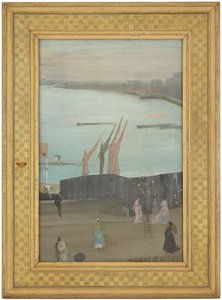 Variationer i rosa og grå: Chelsea af James Abbott McNeill Whistler