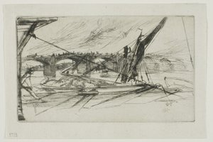Vauxhall Bridge, 1861 af James Abbott McNeill Whistler