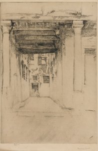 Venetiansk hof, 1879-1880. af James Abbott McNeill Whistler