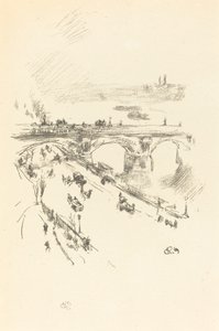 Waterloo Bridge, 1896. af James Abbott McNeill Whistler