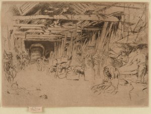 Hjulmager, 1879-1880. af James Abbott McNeill Whistler