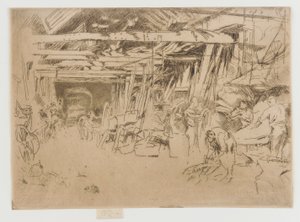 Hjulmager, 1879-1880. af James Abbott McNeill Whistler