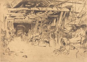 Wheelwright, 18791880. af James Abbott McNeill Whistler